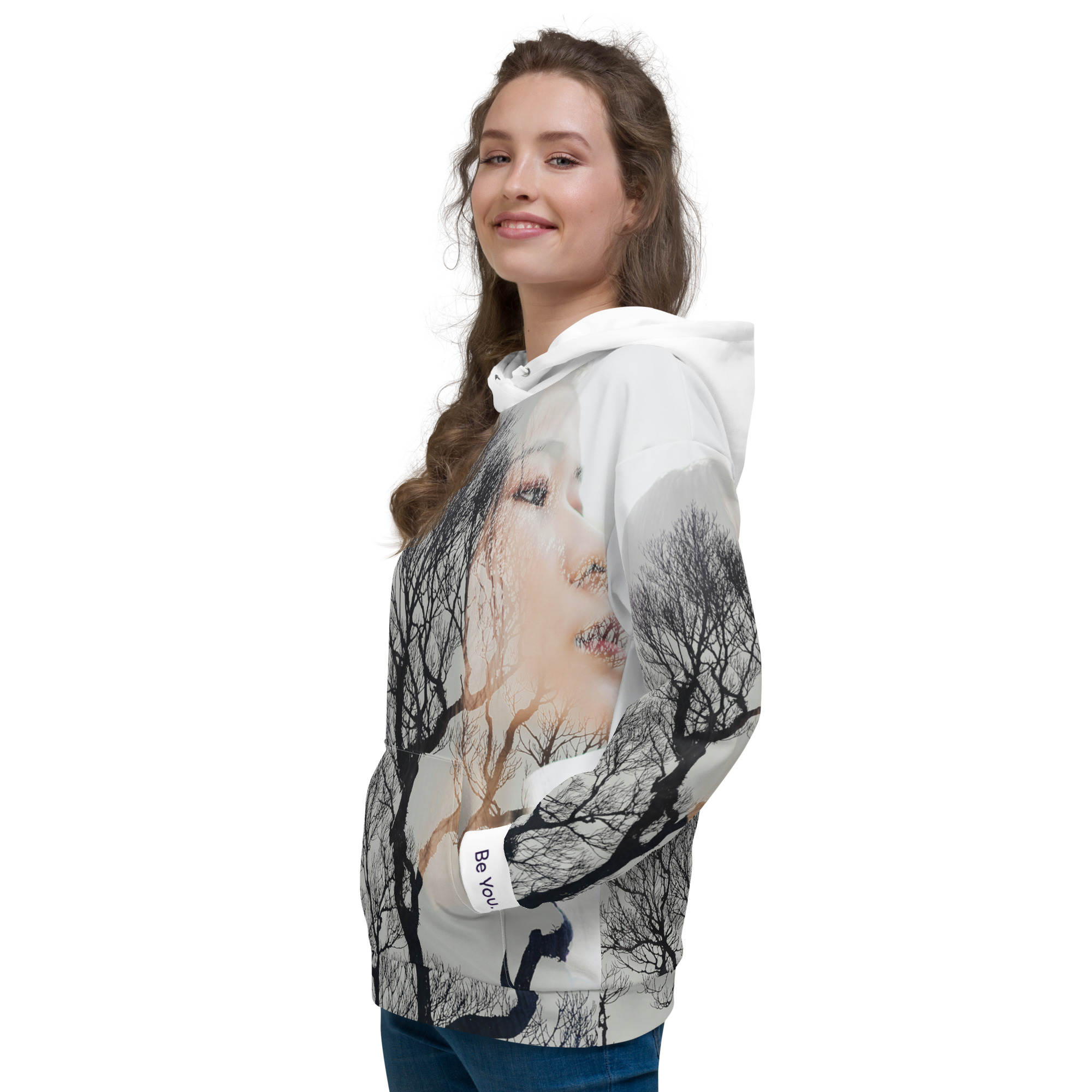 all over print recycled unisex hoodie white left 6616059d1c25e jpg