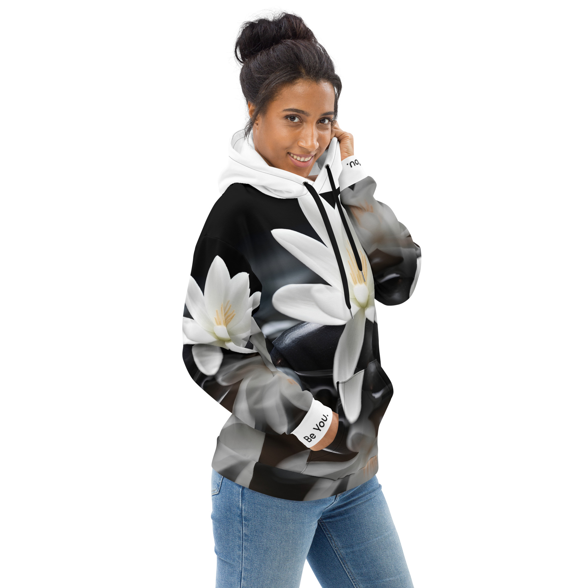 all over print recycled unisex hoodie white right 6614d150cfbee jpg