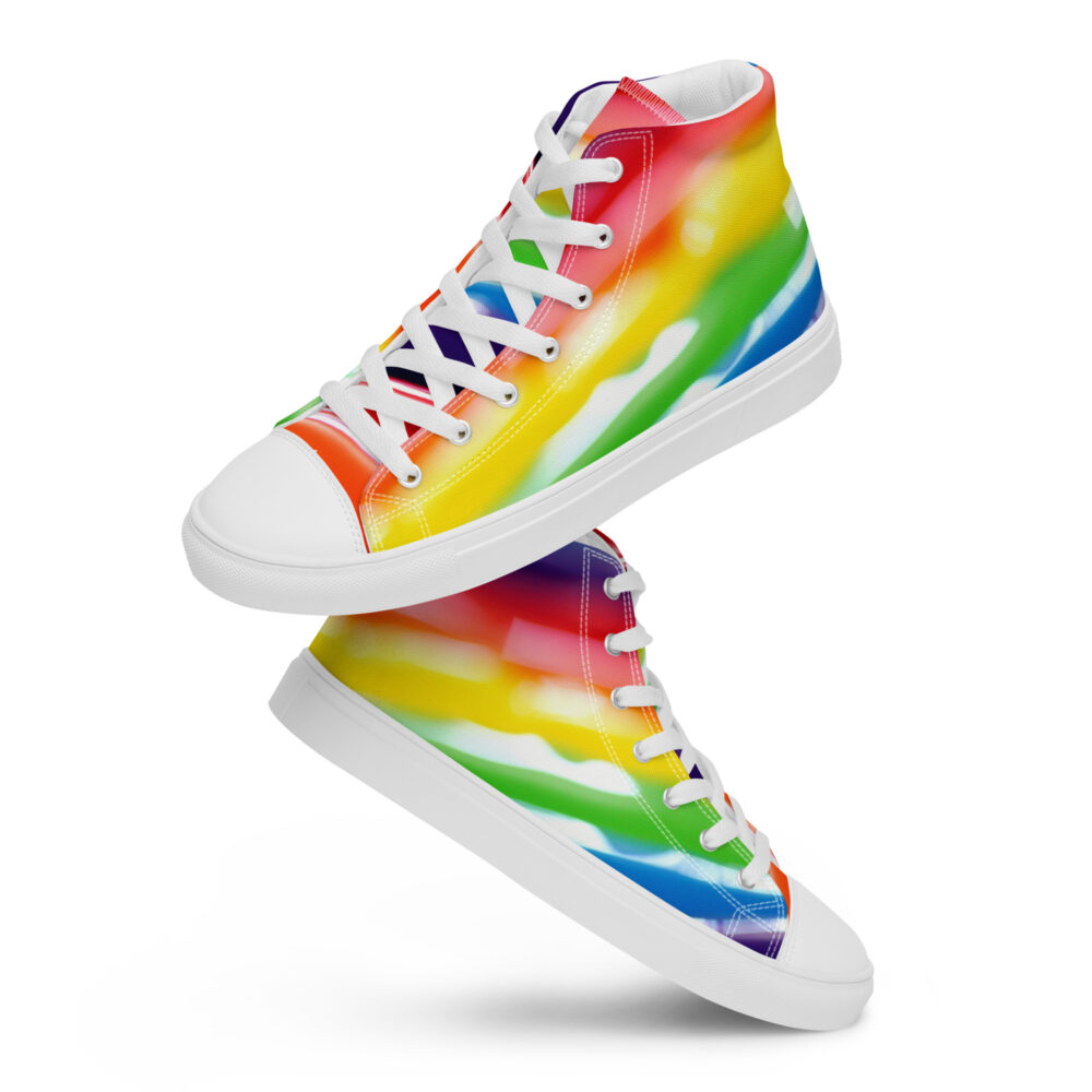 The Candy Cane Men’s High Top Shoes art concierge clothing jpg