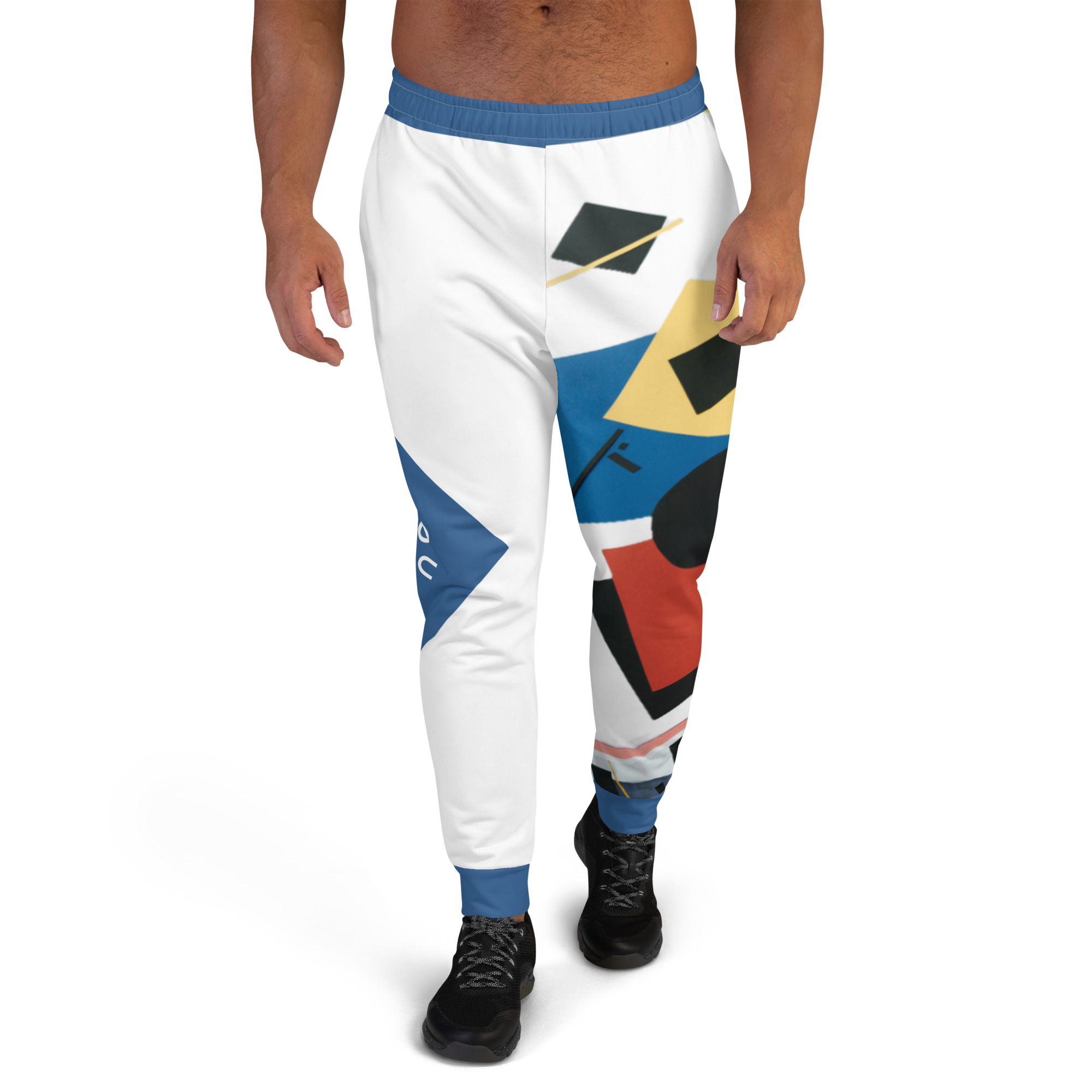 all over print recycled mens joggers white front 667b83e64087b jpg