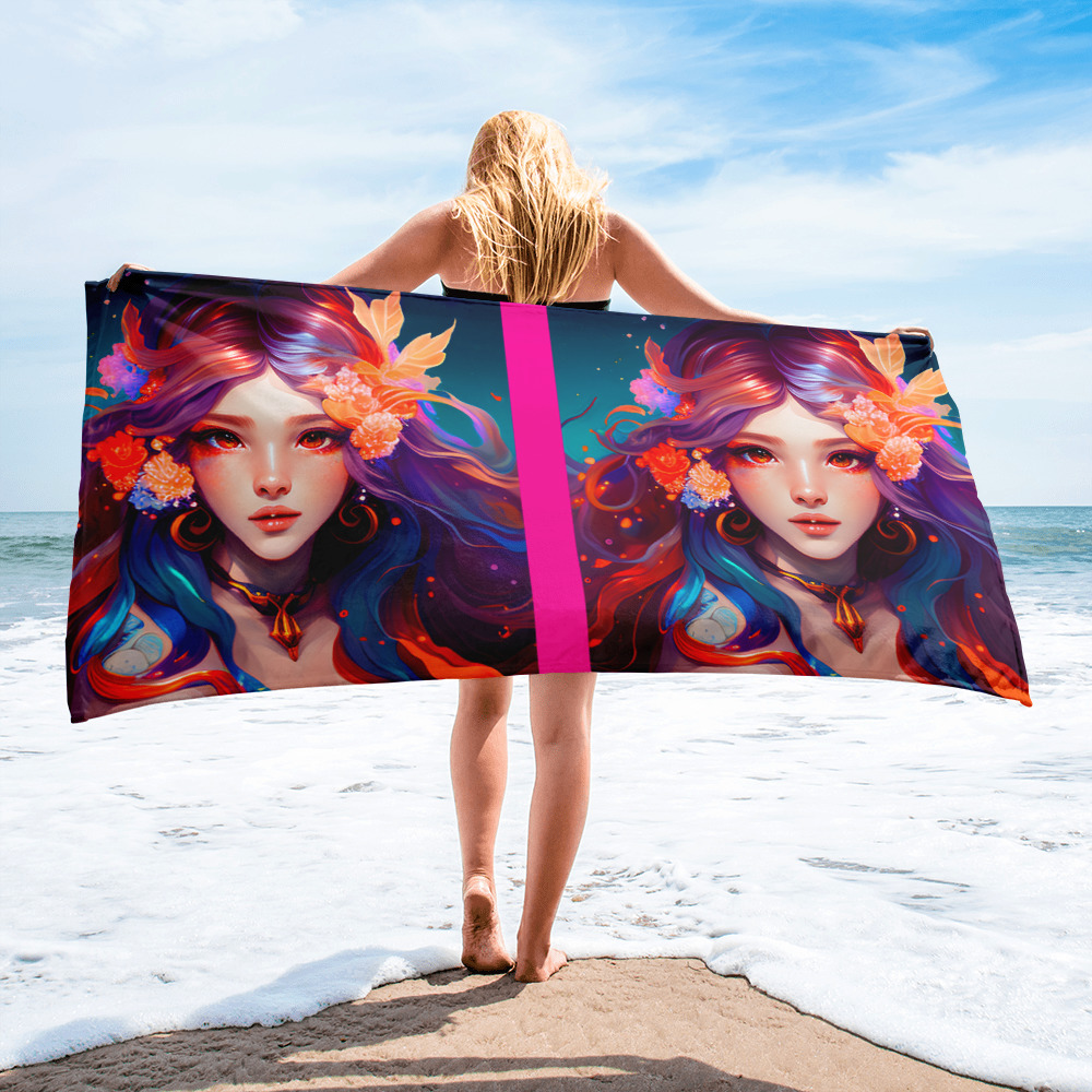 sublimated towel white 30x60 beach 667638bcd3a6e jpg