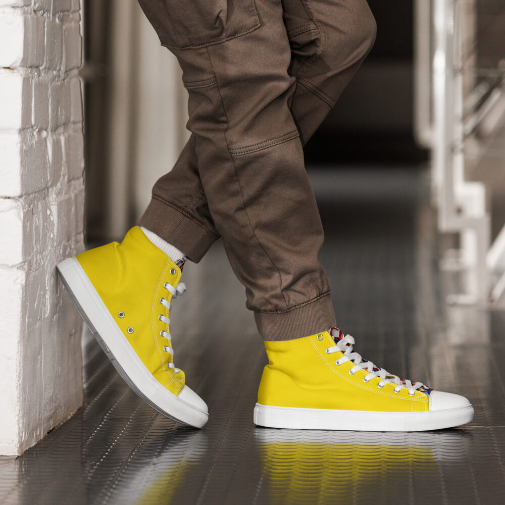 Bright yellow shoes mens online