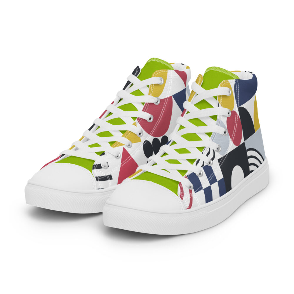 ode to bauhaus womens high top canvas shoes art concierge clothing jpg