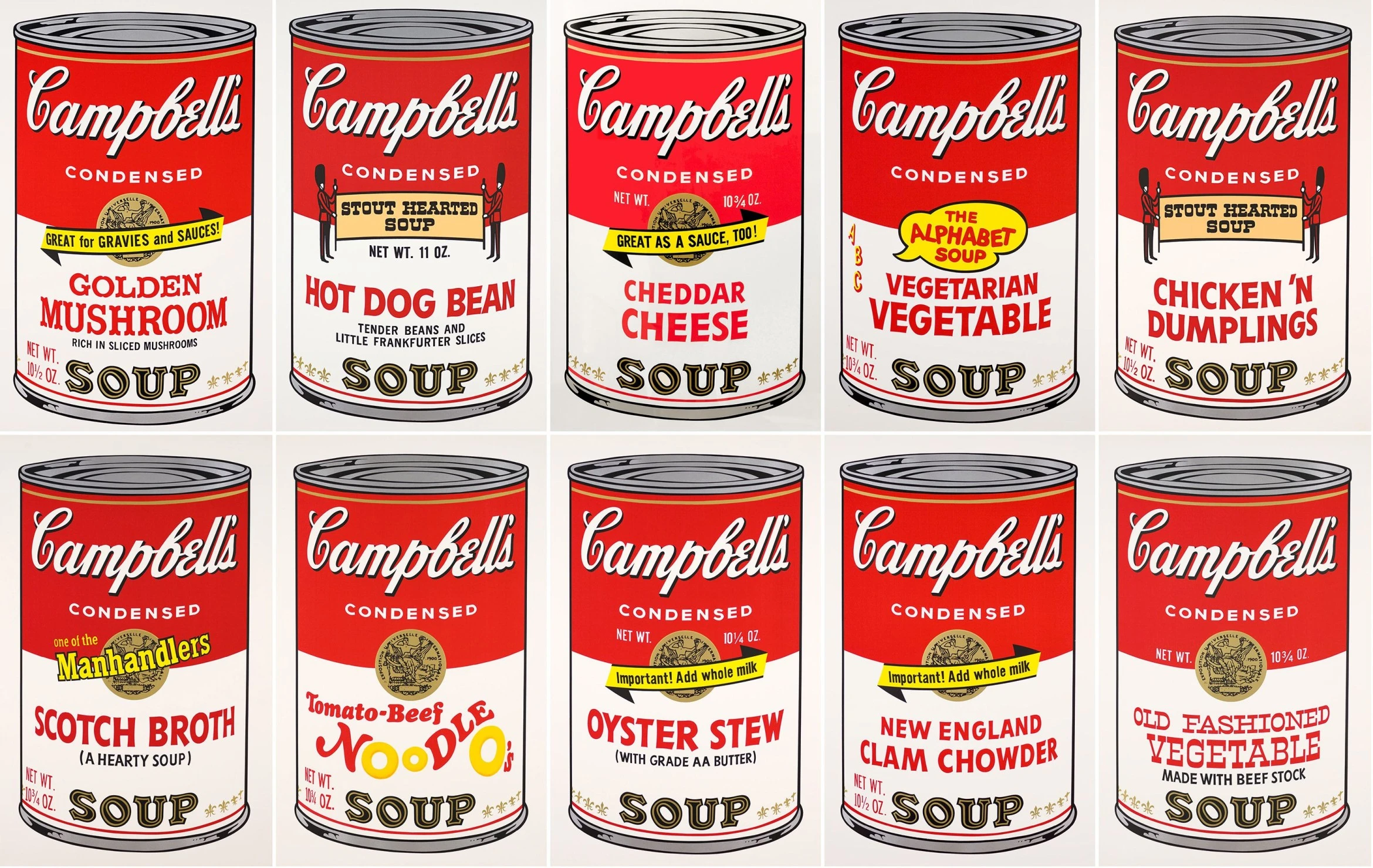 warhols Campbell Soups II art concierge clothing