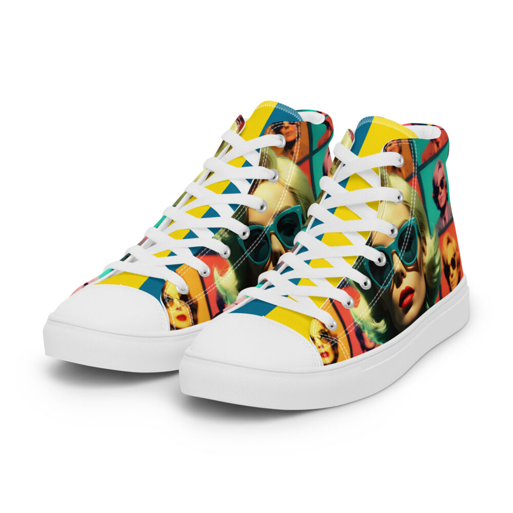 ode to warhol womens high top canvas shoes art concierge clothing jpg