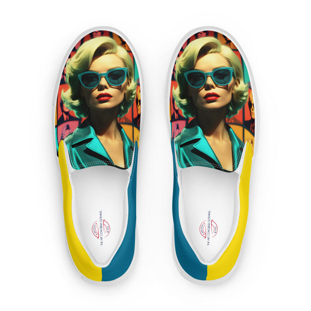 ode to warhol womens slip on desk shoes art concierge clothing jpg