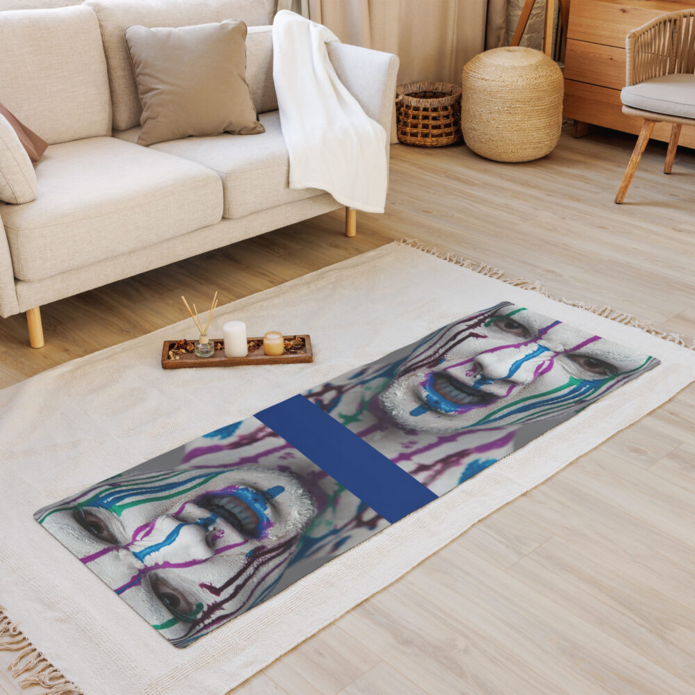 blue face yoga mat art concierge clothing jpg