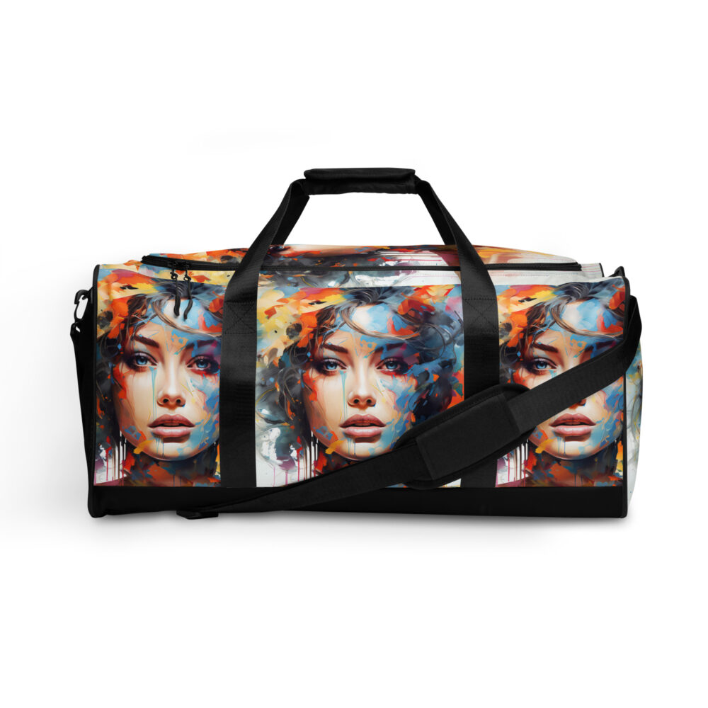 the lady in water colors 2 duffle bag art concierge clothing jpg