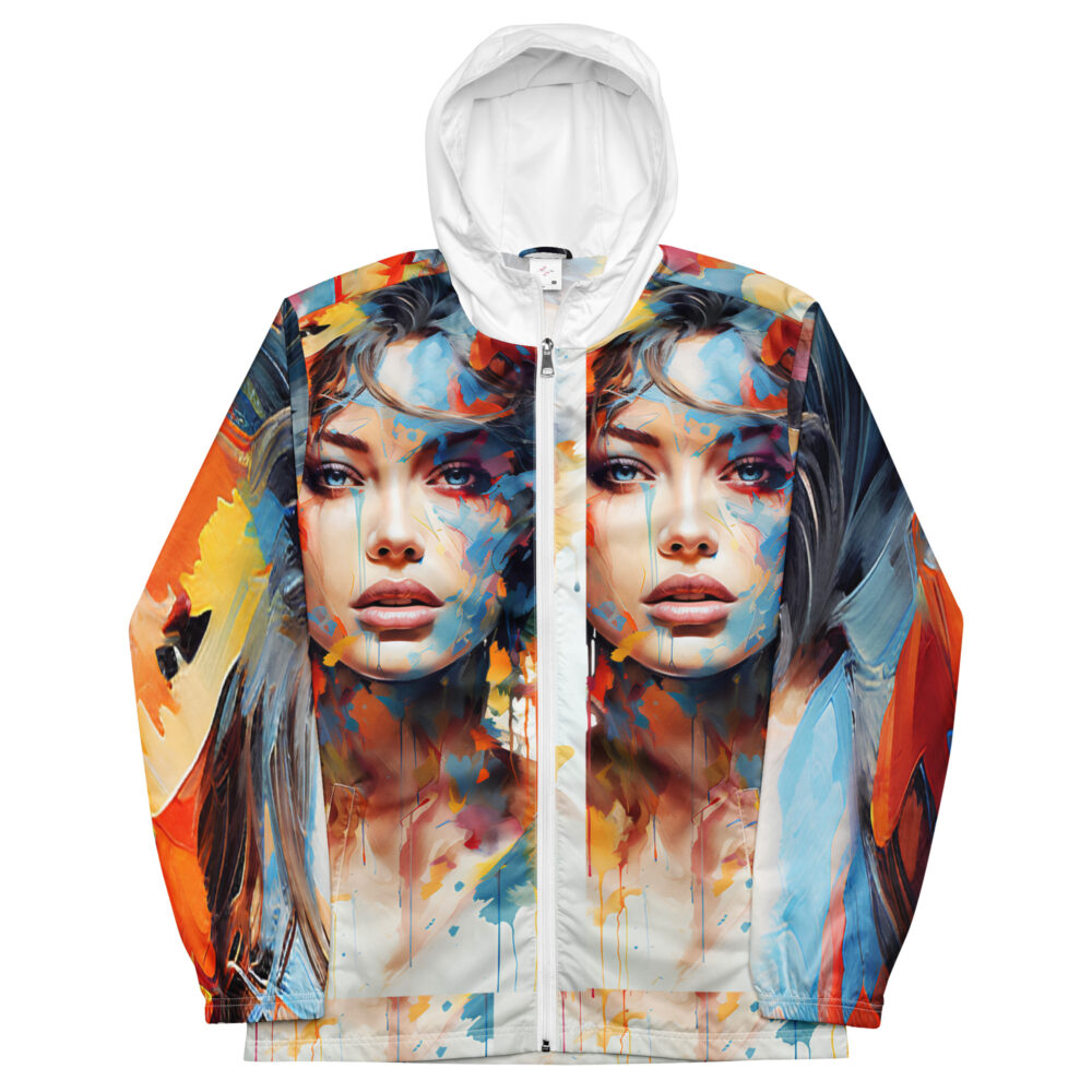 lady in water colors windbreaker art concierge clothing jpg