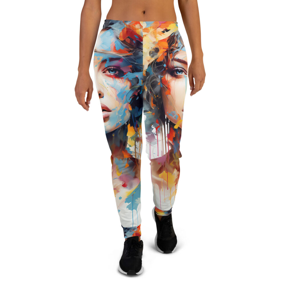 the lady in water colors 2 joggers art concierge clothing jpg