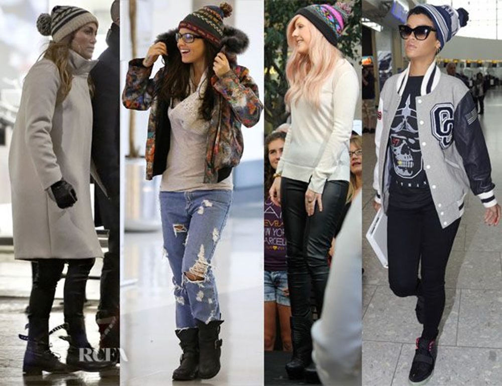 celebrities wearing beanies
