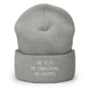 The Be You (Heather Grey) Cuffed Beanie art concierge clothing jpg