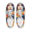 the lady in water colors 2 lace-up deck shoes art concierge clothing jpg