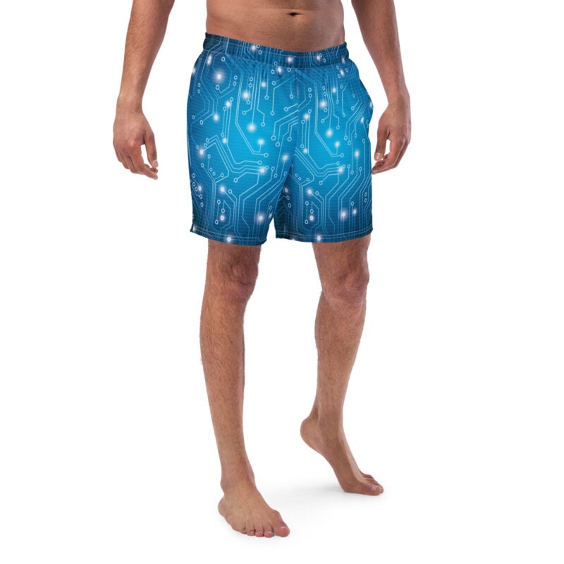 The Computer Chip Swim Trunks art concierge clothing jpg
