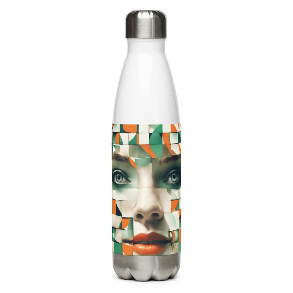 The Green Eyes Stainless Steel Water Bottle art concierge clothing jpg