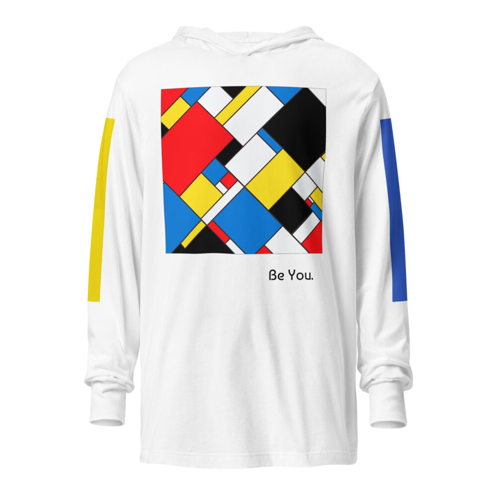 The Ode to Mondrian Hooded Long-sleeve Tee art concierge clothing jpg