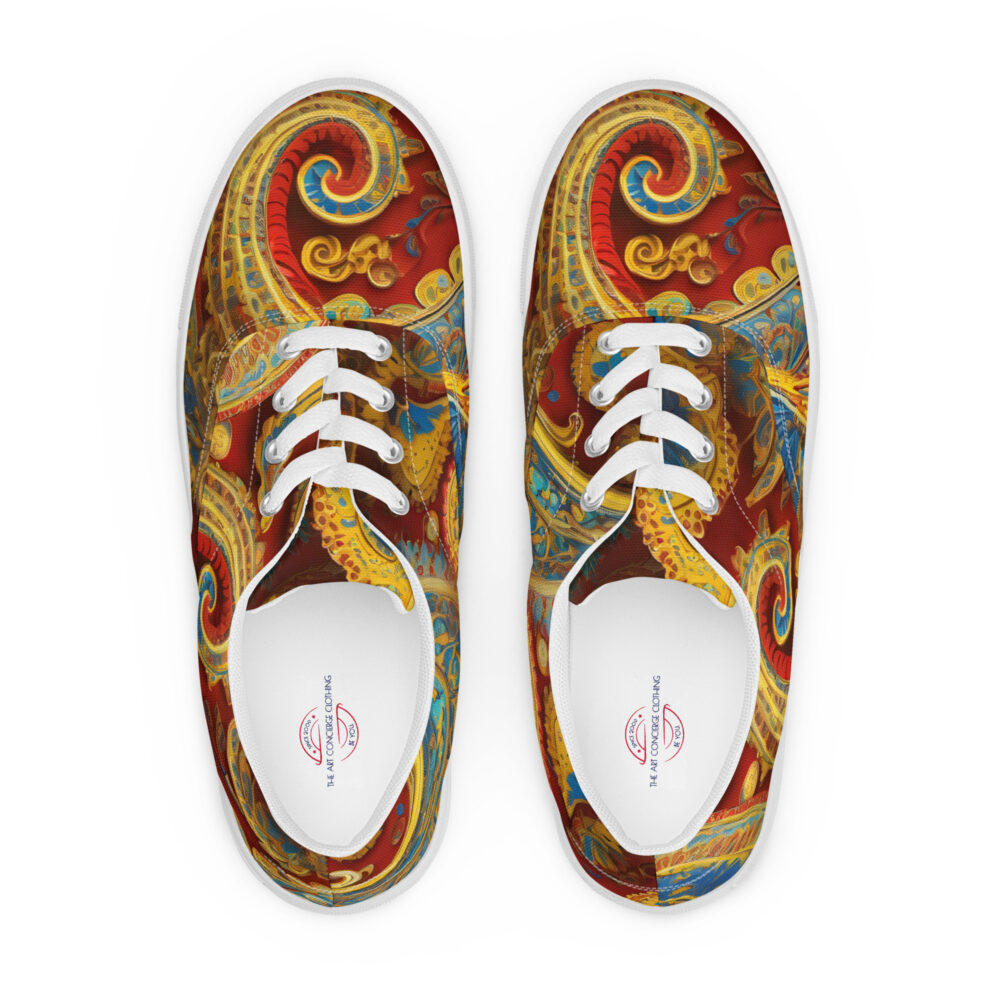 The Paisley Women’s Lace-up Deck Shoes art concierge clothing jpg