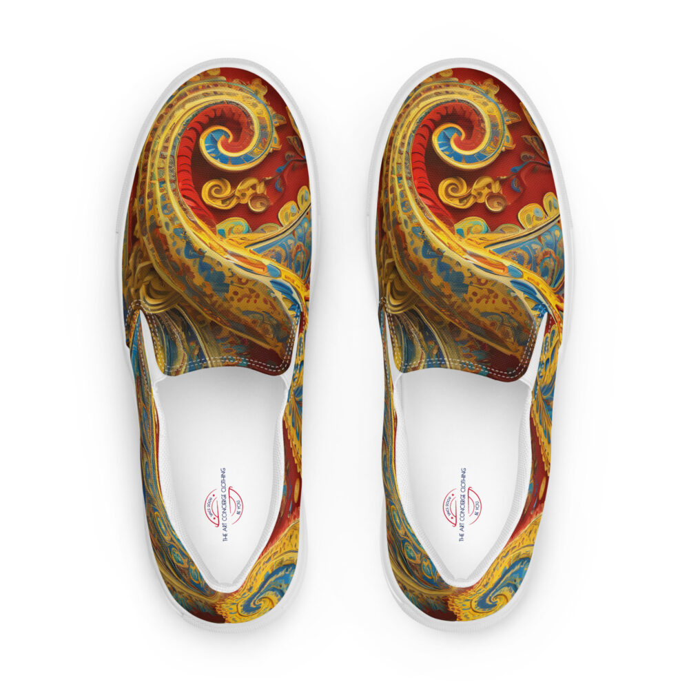 The Paisley Women’s Slip-on Deck Shoes art concierge clothing jpg