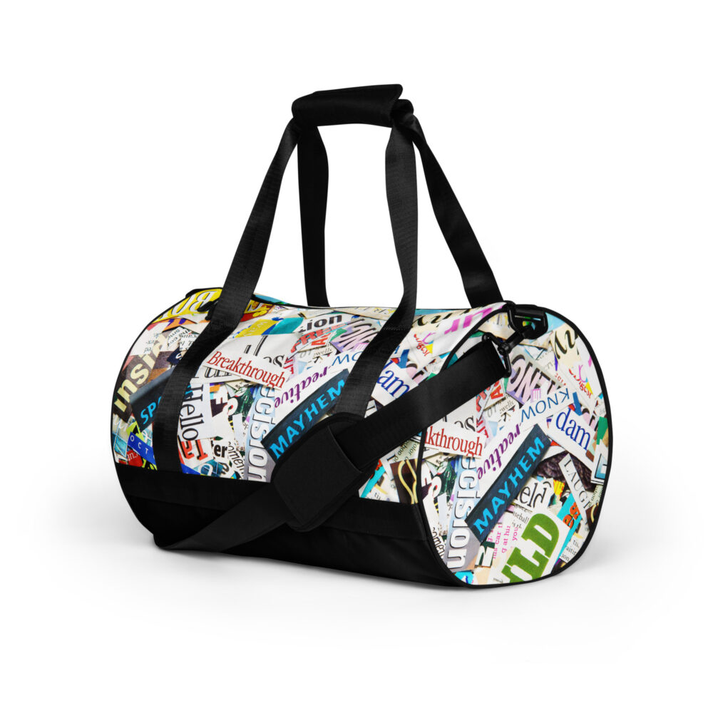 The Headlines Gym Bag art concierge clothing jpg