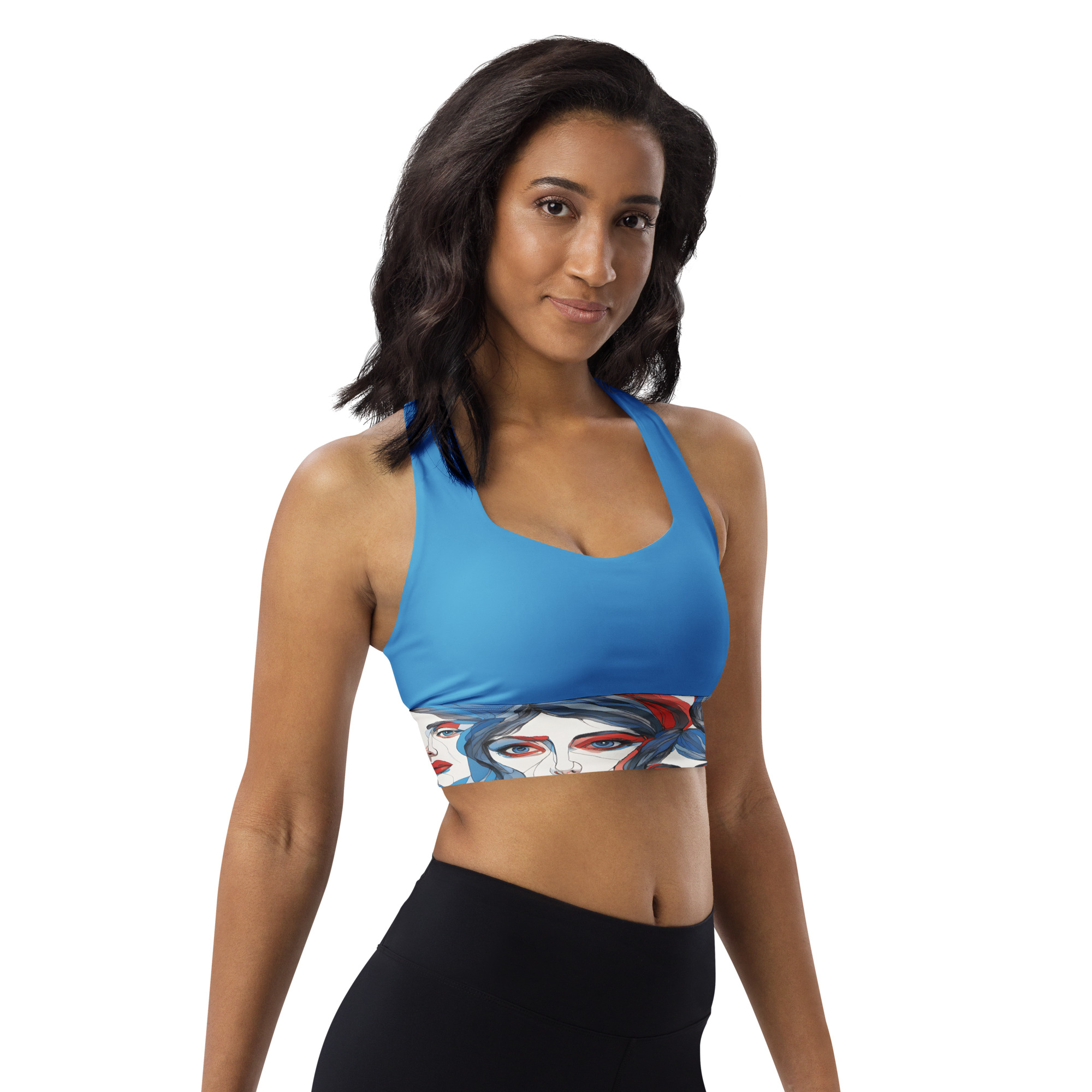 all over print recycled longline sports bra white right front 69881e4905526 all over print recycled longline sports bra white right front 69881e4905526