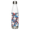 60's Faces Stainless Steel Water Bottle art concierge clothing jpg