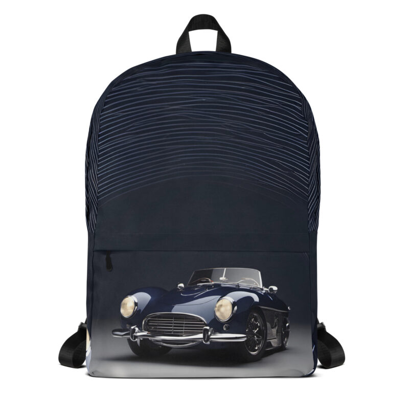 The Roadster Backpack blue front art concierge clothing jpg