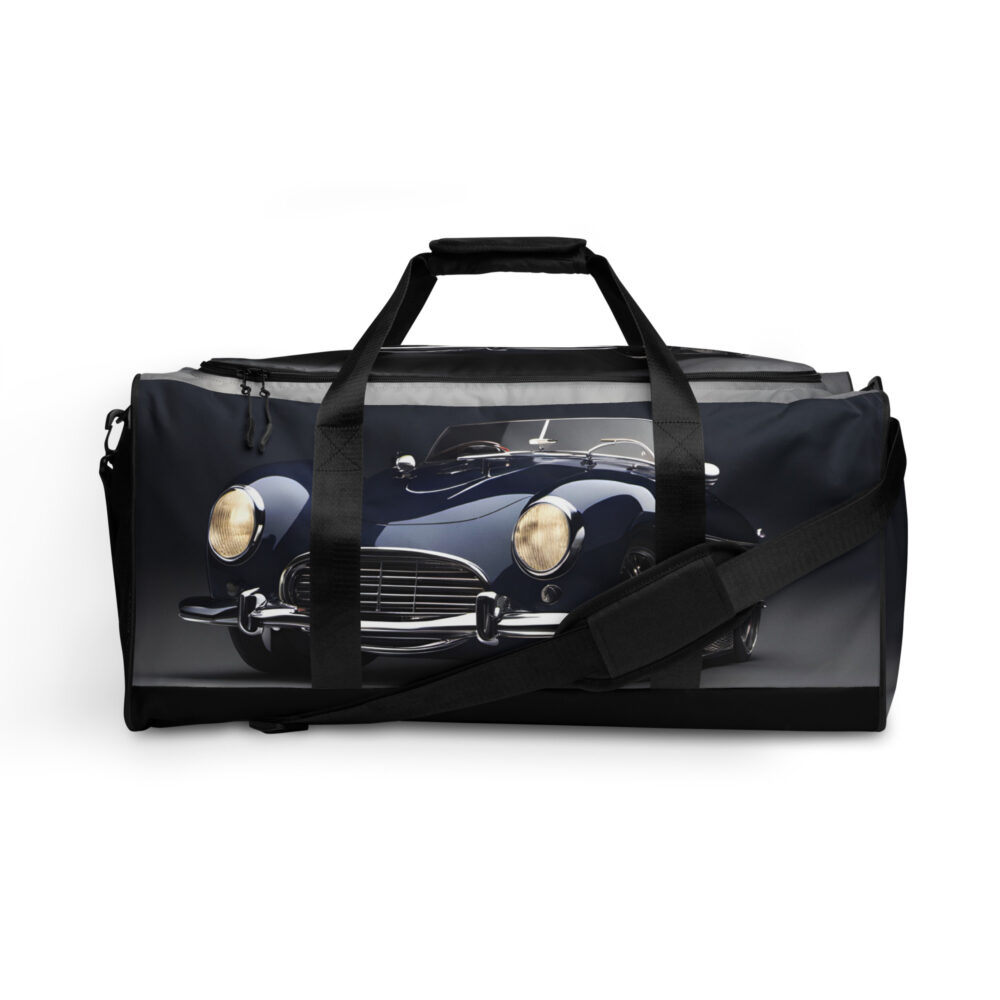 The Roadster Duffle Bag dark blue front art concierge clothing jpg