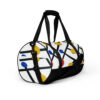 The Colored Dots Gym Bag white right front art concierge clothing jpg