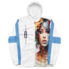 The Lady in Water Colors 2 Windbreaker white front art concierge clothing jpg