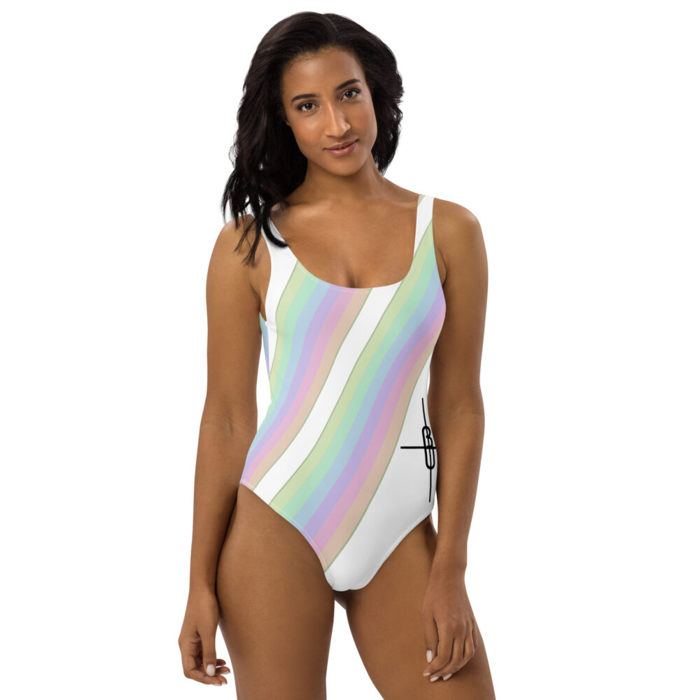 The Lime Cream One-Piece Swimsuit art concierge clothing jpg