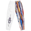 The Paint Drip Track Pants white front art concierge clothing jpg