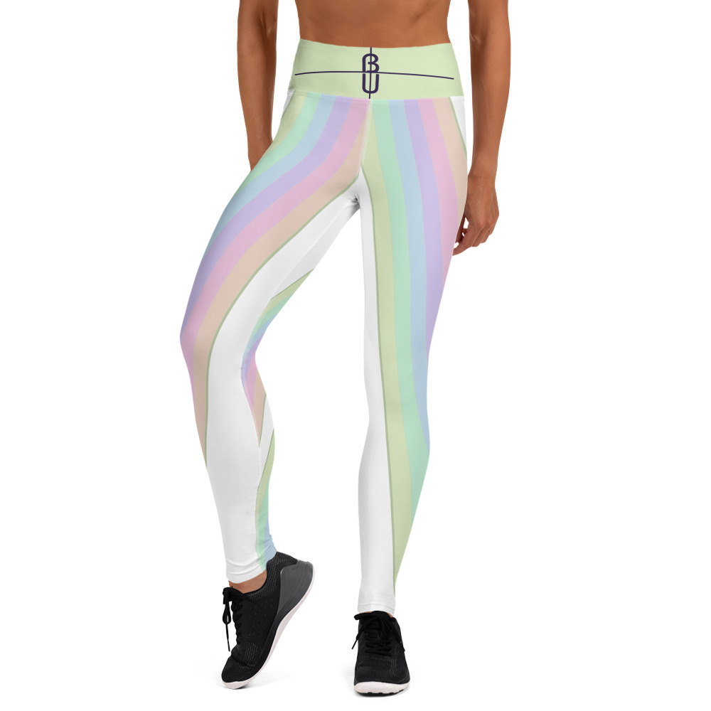 The Lime Cream Yoga Leggings art concierge clothing jpg