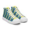 The Stripes Series (Dirty Blue) Men’s High Top Shoes right front art concierge clothing jpg