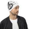 The Treble Clef Beanie white right front art concierge clothing jpg