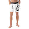 The Treble Clef Swim Trunks white and black front art concierge clothing jpg