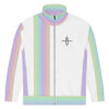 The Lime Cream Be U Track Jacket white front art concierge clothing jpg