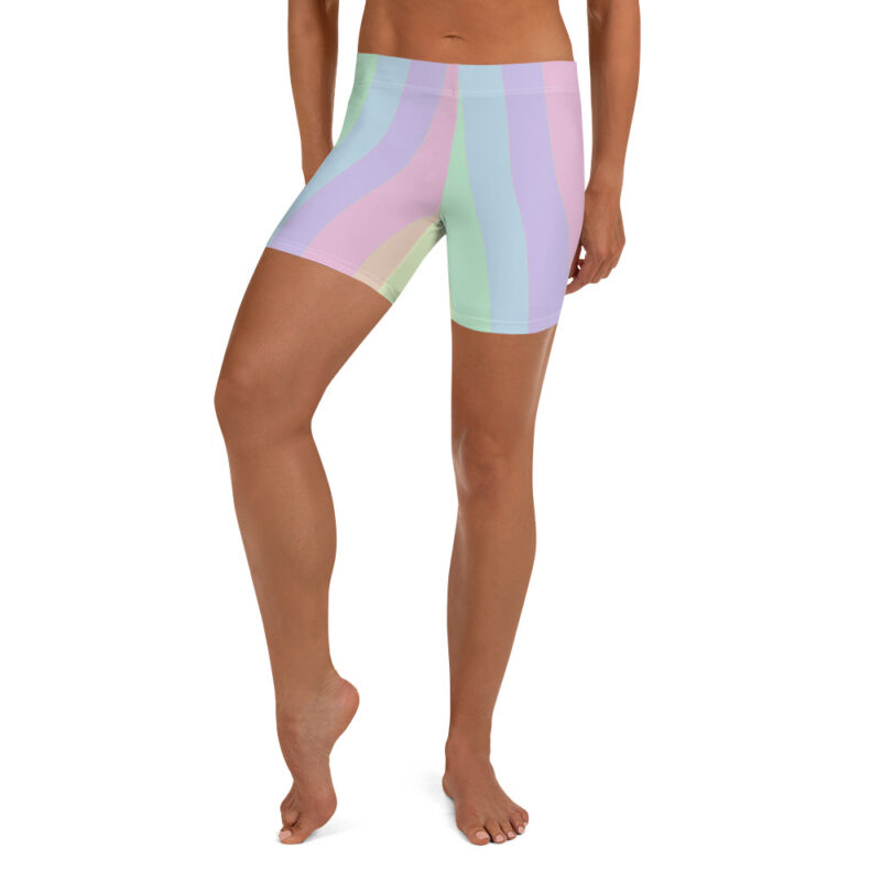 The Lime Cream Yoga Shorts front art concierge clothing jpg