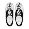 The Treble Clef Men’s Lace-up Deck Shoes black front art concierge clothing jpg