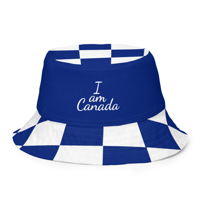 The Bluenose IV (Blue) Bucket Hat blue and white front outside art concierge clothing jpg The Bluenose IV (Blue) Bucket Hat blue and white front outside art concierge clothing jpg