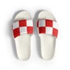 The Bluenose IV (Red) Slides red and white front art concierge clothing jpg