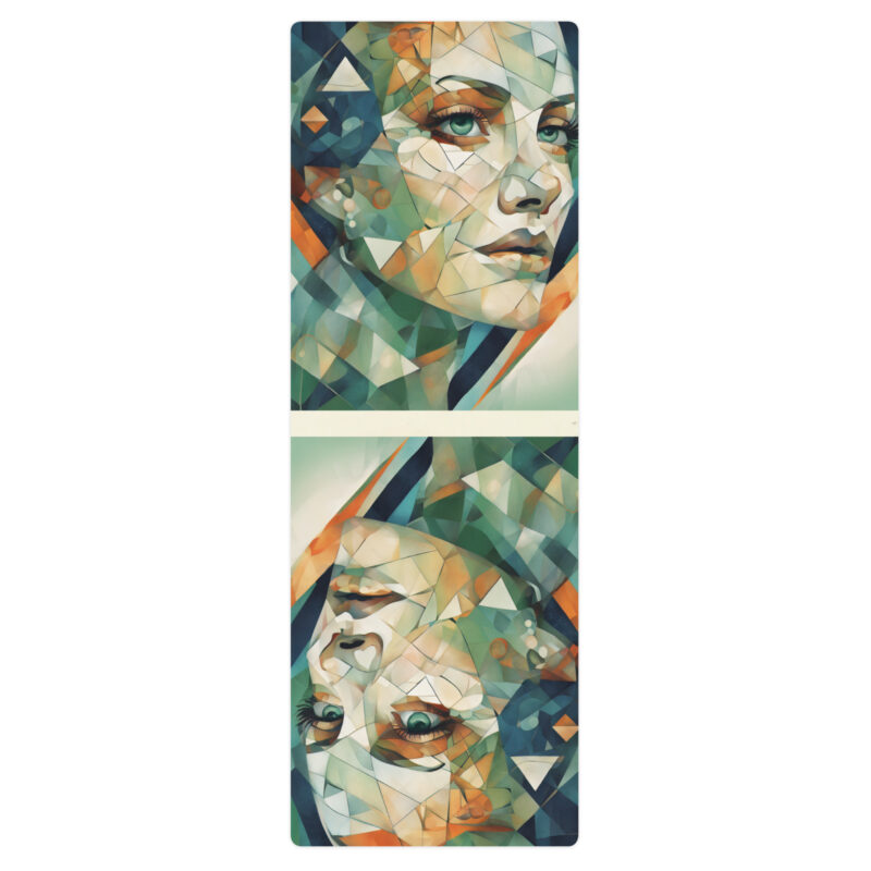 the metropolis sixties yoga mat beige and white front art concierge clothing jpg