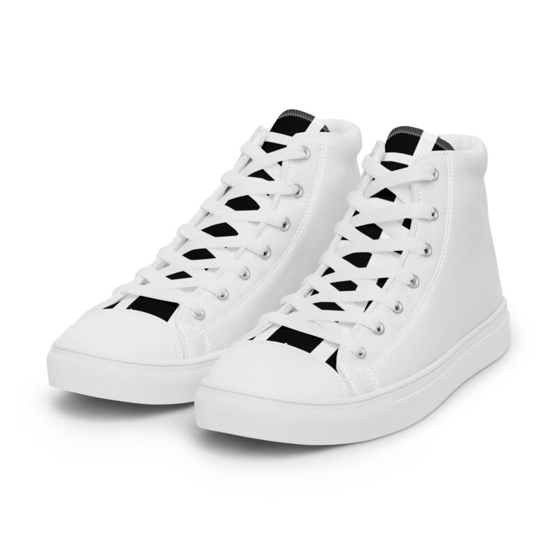 The Artist's High Tops (White) Women’s Shoes white left front art concierge clothing jpg