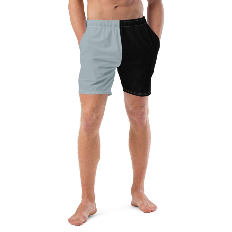 The Bauhaus (Grey and Black) Swim Trunks grey and black front art concierge clothing jpg The Bauhaus (Grey and Black) Swim Trunks grey and black front art concierge clothing jpg
