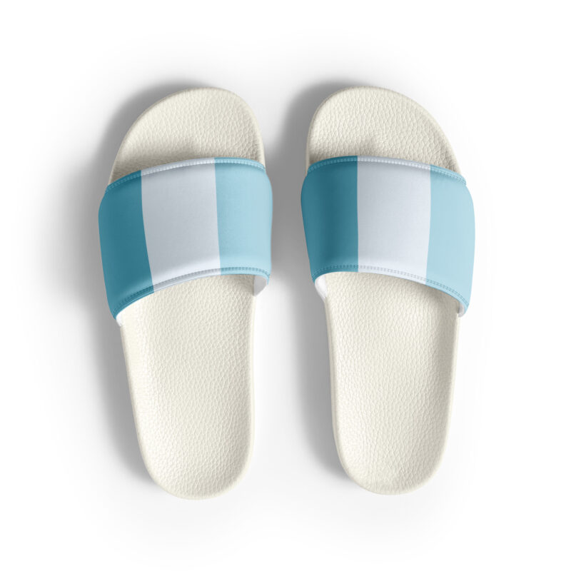 The Bauhaus (Light Blue) Slides light blue front art concierge clothing jpg