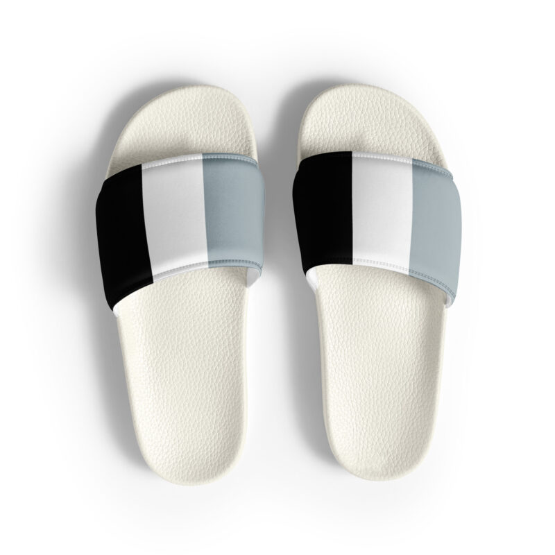 The Bauhaus (Grey and Black) Slides black, grey and white art concierge clothing jpg