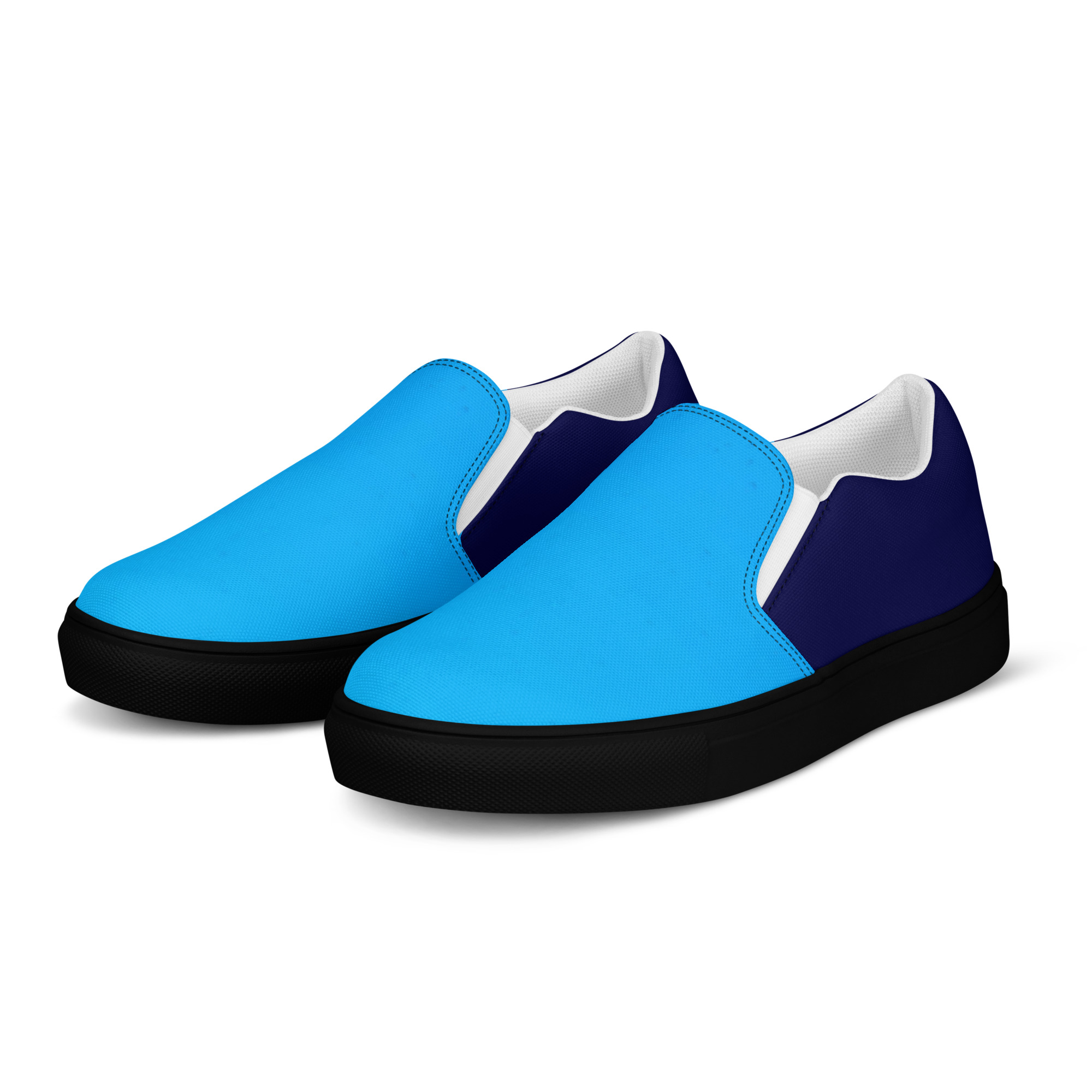 mens slip on canvas shoes black left front 685753d8a7167 jpg