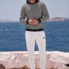 Colter Azure Coast The Tartan Series (Glenn Plaid) Hoodie fleece joggers canvas deck shoes grey tartan white front art concierge clothing jpg