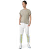 The Nautical Series (Sail Boat) Fleece Sweatpants light blue and white front art concierge clothing jpg