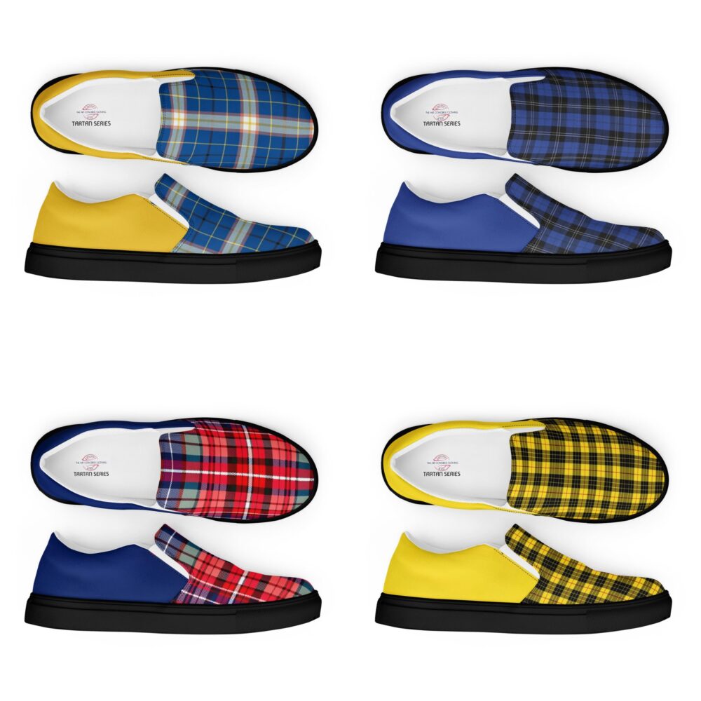 Tartan shoes front and sides art concierge clothing jpg