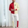 Gary Lofty Look cherry red Gary Lofty Look Bauhaus Series (Cream and Cherry Red) track jacket yoga leggings canvas deck shoes cherry red cream front art concierge clothing JPG